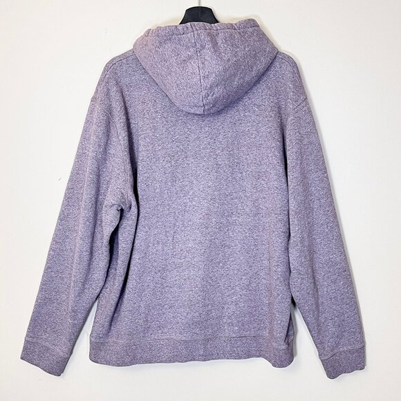 Sunspel Loopback Pullover Hoodie - Men's Size XL - Pink Purple - Picture 5 of 11